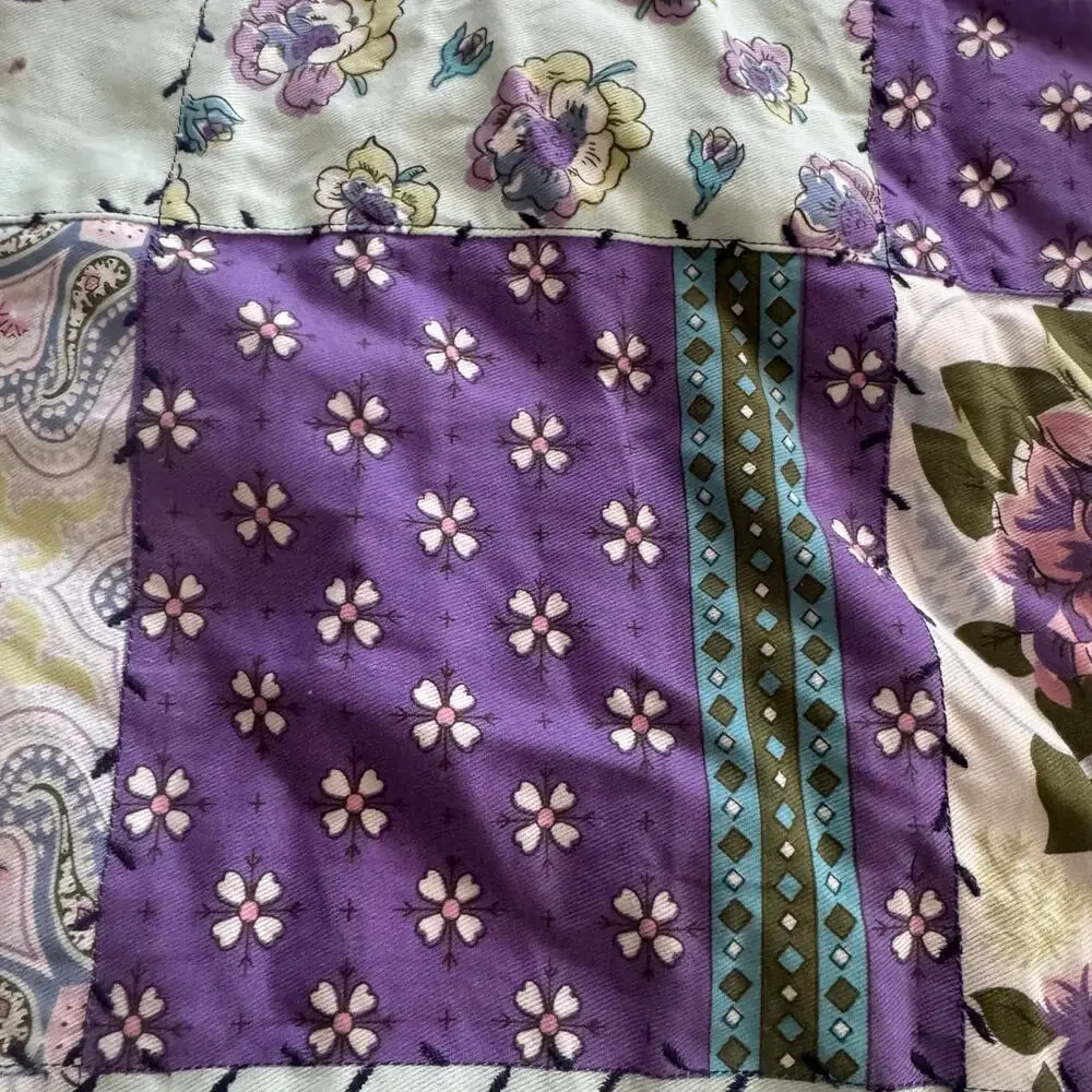 Pastel Patchwork Twin Comforter by Match Cotton Cottage Core Feminine Romantic